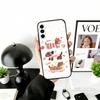 Милый мультяшный чехол для телефона с таксой для Samsung Galaxy A73, A72, A71, A70, A53, A52, A51, Другие Мягкий черный чехол
