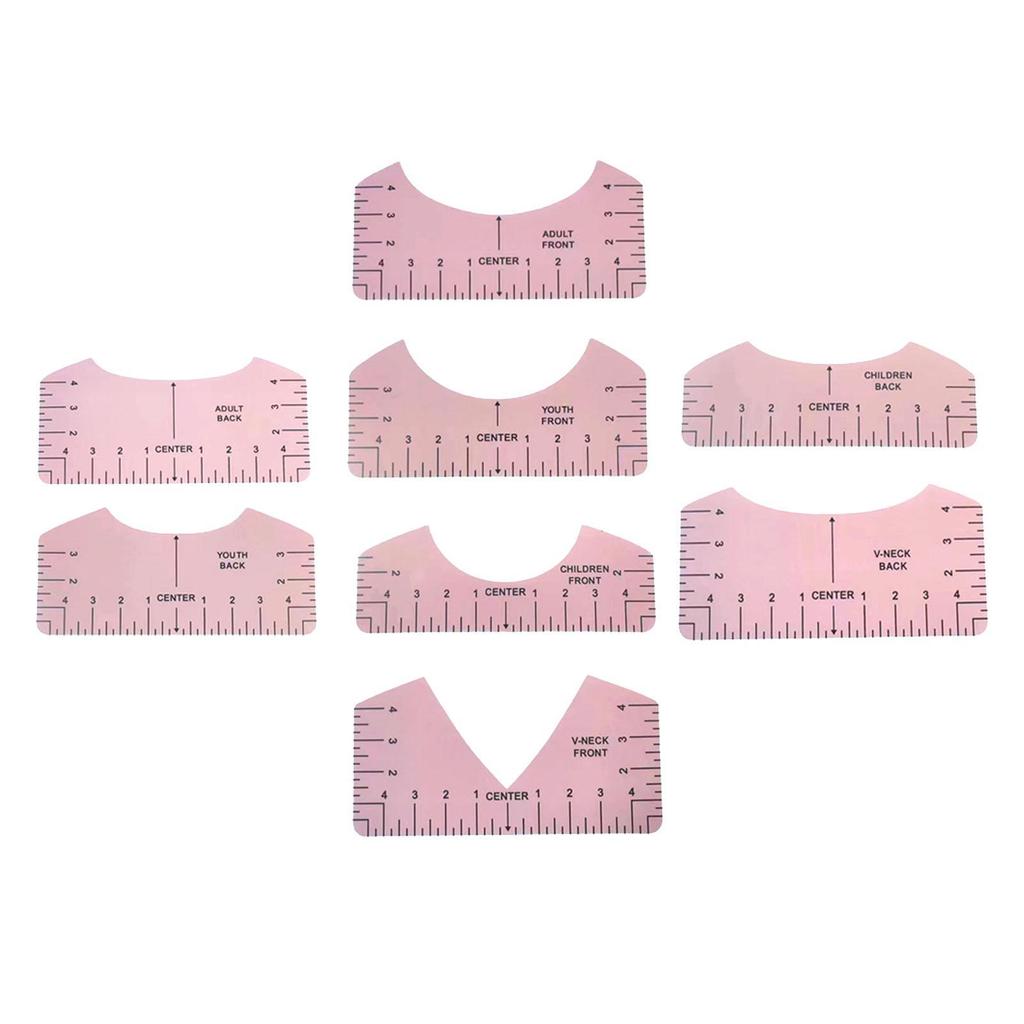 8x линеек для футболок, портативный набор, выравнивающий инструмент для всех размеров футболок, виниловых накладок, горячий пресс, швейные принадлежности для взрослых