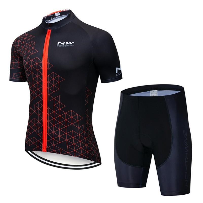 Men Women Cycling Jersey Set Short Sleeve Quick Dry Breathable Compression Fit Bike Riding Outfit