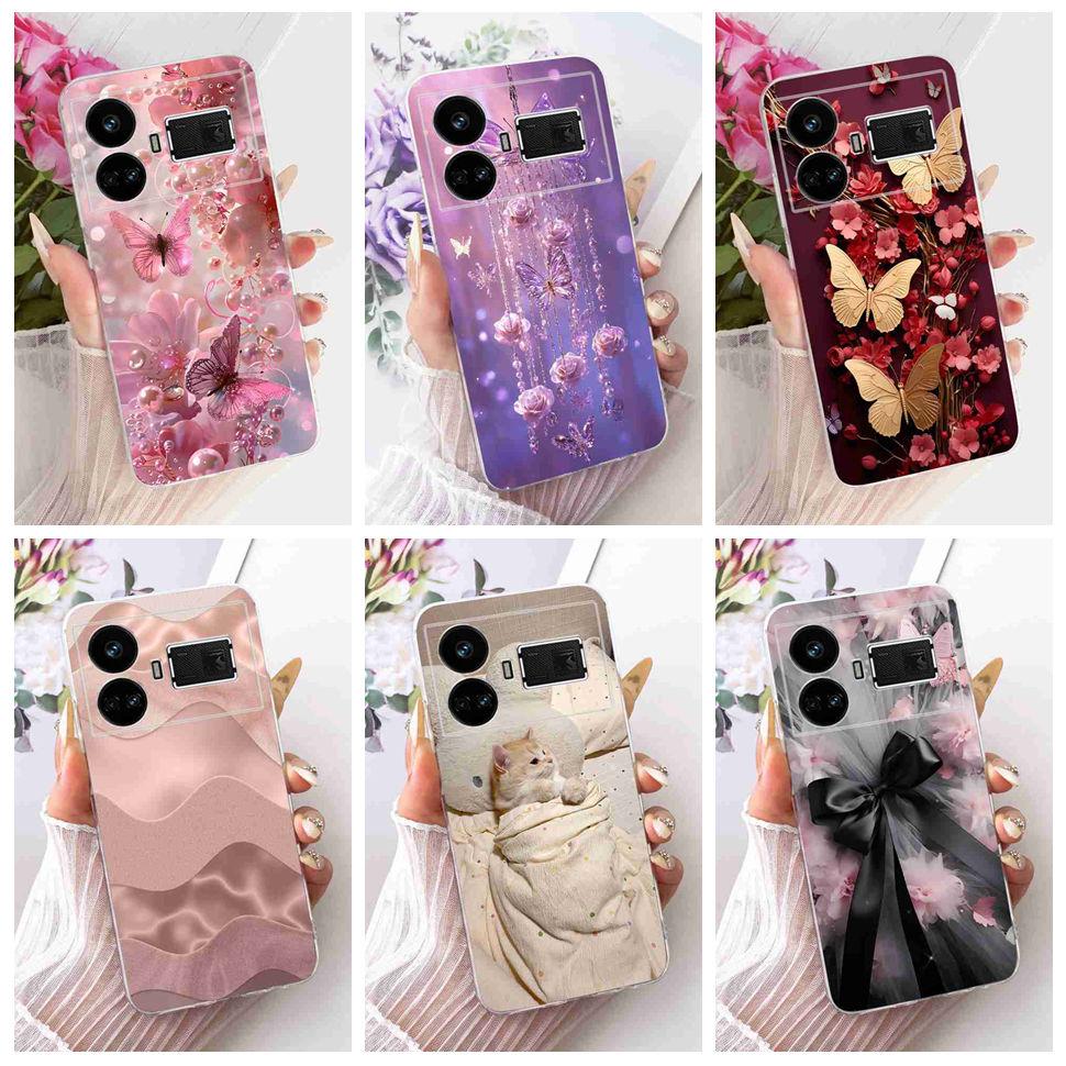 Colorful Fashion For Realme GT5 5G RMX3820 Case Silicone TPU Cover For Realme GT5 GT 5 240W 5G RMX3823 6.74" Bumper Phone Cases