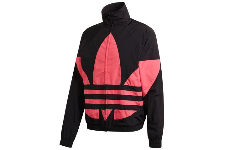 adidas Оригинальные Куртки Мужские Черный Розовый Воротник-стойка Умеренный Другое GJ0611