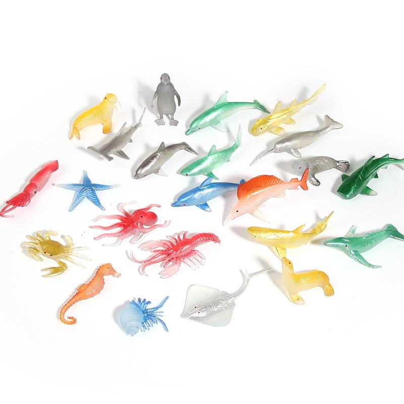 Набор игрушек «Морские животные» — пингвины, акулы, киты, морские звезды: Детские имитационные модели