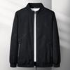 ROMON Men's Business Casual Stand-Collar Baseball Jacket