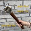 Small Wooden Handle Fist Hammer for Handicrafts, Household, and Self-Defense.