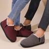 Order A Size Up New House Shoes Casual Women Shoes Winter Indoor Fluffy Home Shoes for Men Outdoor Antiskid High Ankle Furry Slippers