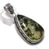 Prehnite Gemstone Handmade 925 Sterling Silver Gift Jewelry Pendant 2.25" e7t79