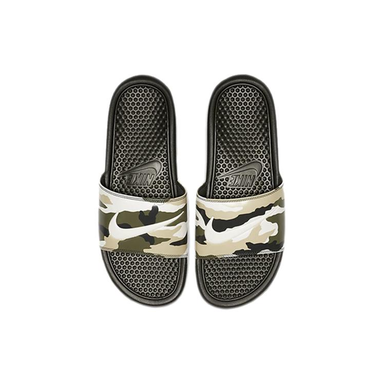 Nike Шлепанцы Benassi Jdi Print Military Green Унисекс 'Sequoia' 631261-301