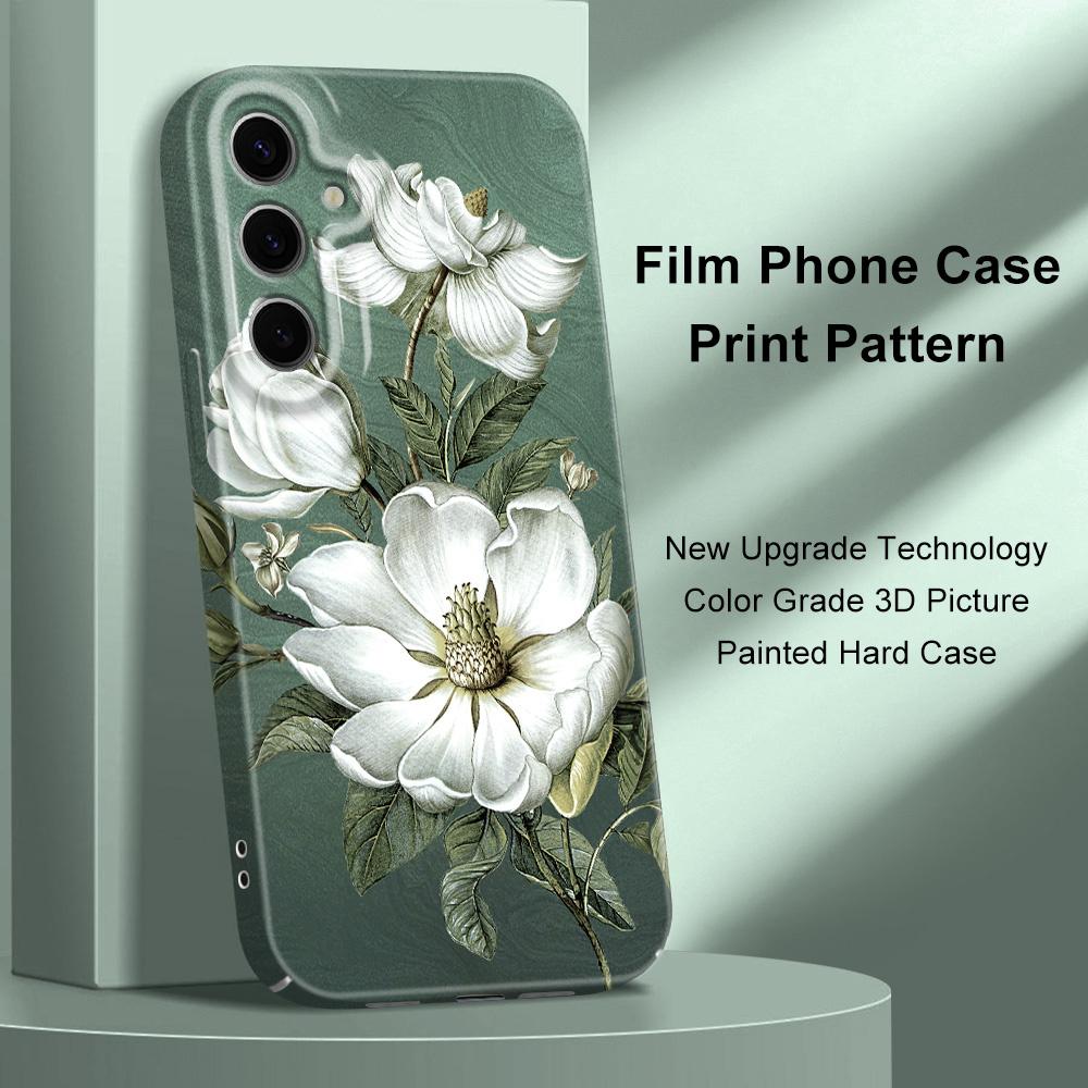 Потрясающий чехол для телефона с магнолиями для Samsung Galaxy S25 S24 S23 S22 S21 S20 Plus Ultra FE 5G Пленка Жесткая крышка