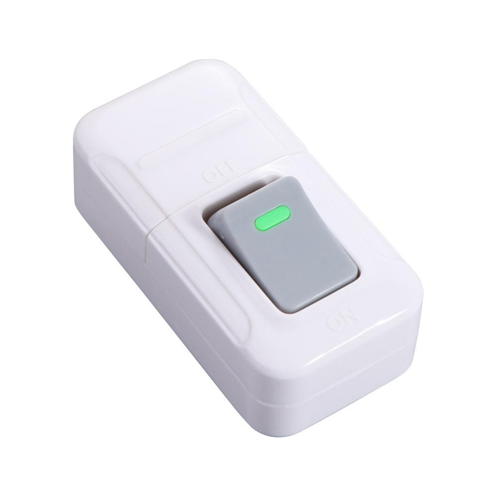 Cable Switches White Push Button Switch Plastic Convenient Light Switch Square Small Rocker Button Home