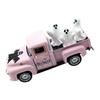 Vintage Halloween Alloy Truck Model with Ghostly Figurines Vehicle Collectible Ornament Farmhouses Home Office Decors
