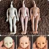 Multi Joints 1/6 Bjd Body Without Makeup Dolls Body Birthday Gift Doll's Head Diy Handmade