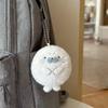 Metal Ring Seal Doll Pendant Fluffy Soft Seal Plush Key Ring Seal Plush Keychain  Women Girls