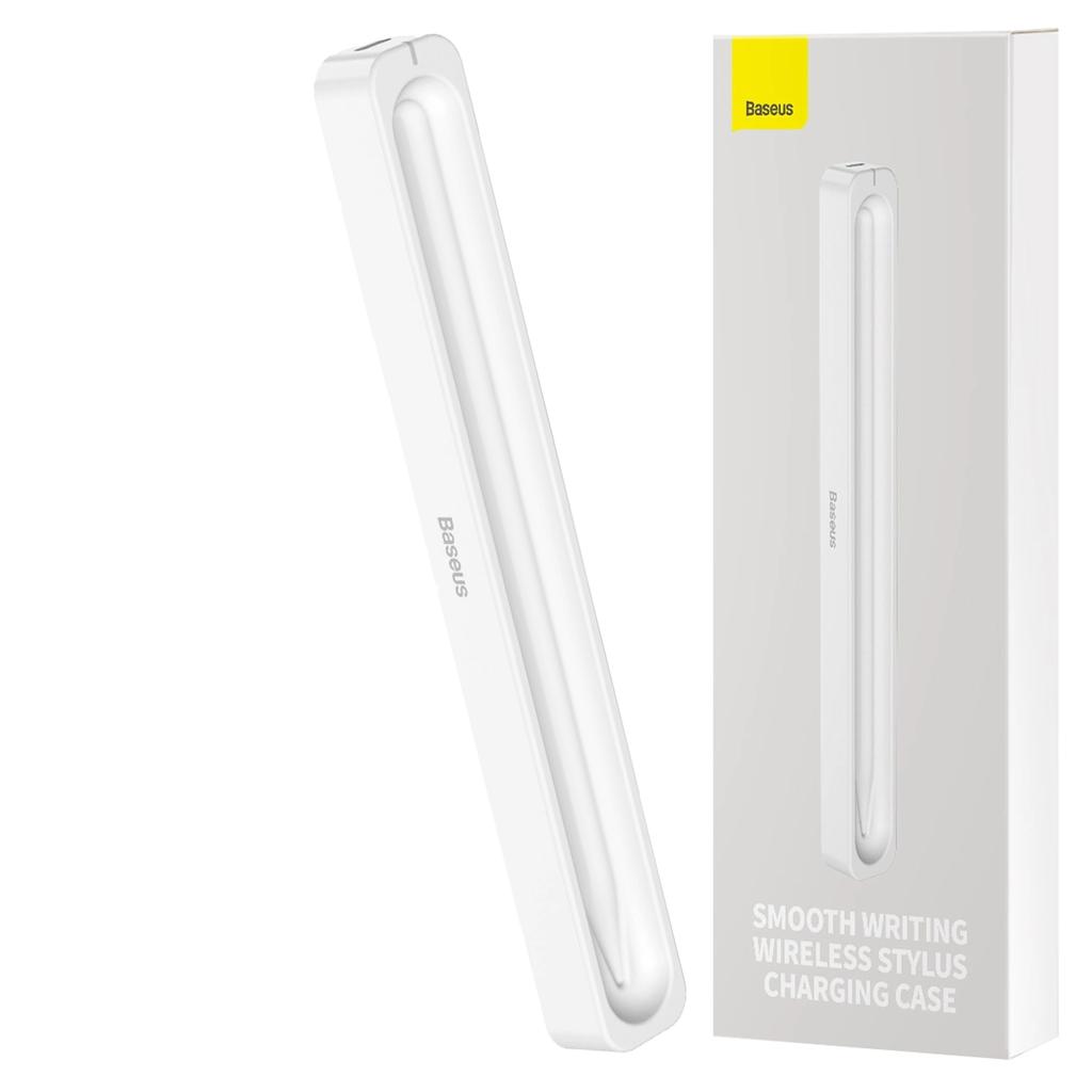 Case With Wireless Charger For Baseus Smooth Writing Stylus (White)