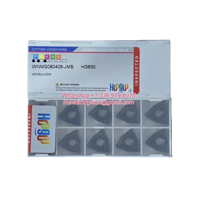HOOGUU Оригинальная сменная пластина WNMG WNMG080404/08/12-TM HG910 -43/D43/HQ/MA/MS/TM/JMS/MA HG310~990 Инструменты для ЧПУ металлообработки