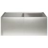 Retaining Wall 4 pcs 100 x 100 x 40 cm Stainless Steel Silver