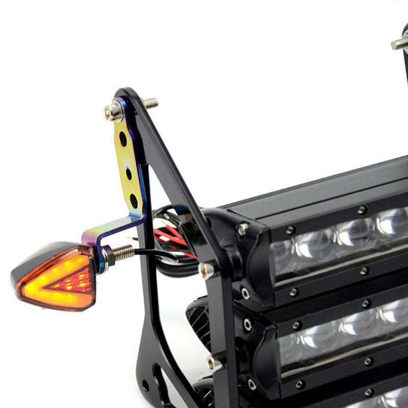 Универсальное мотоциклетное зеркало заднего вида, модифицированный светодиодный кронштейн для фары, прожектор, мотоциклетные аксессуары, удлинительные кронштейны