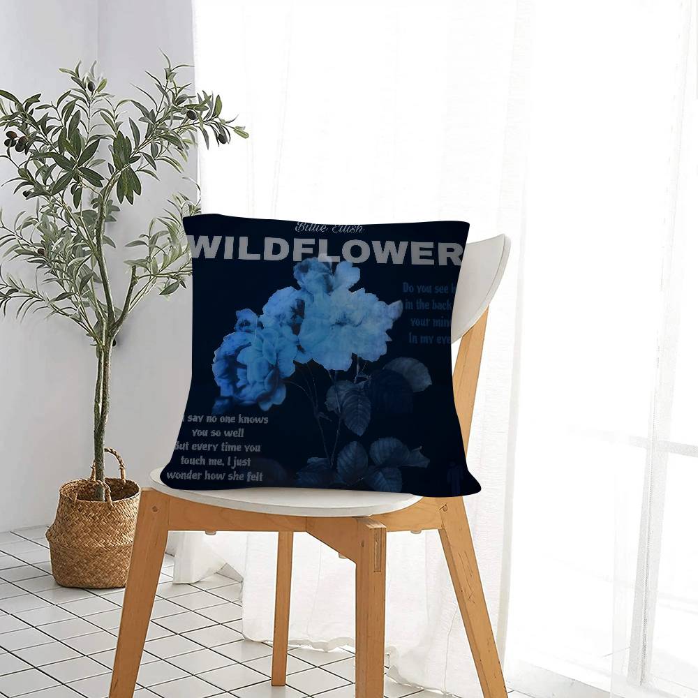 Song Wildflower Cushion Cover Decorative Pillow Sofa Home Decor Case Pillow Cases
