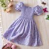Girls Floral Skirt Short Sleeve Dress Children's Clothing Casual Children's Skirt