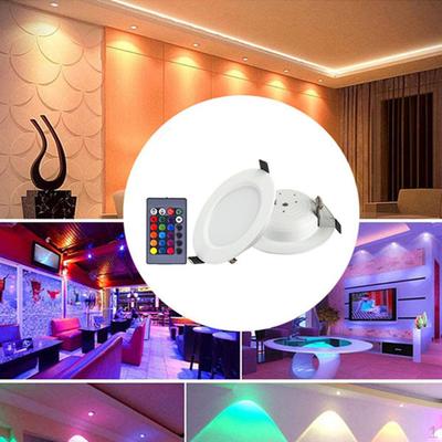 Светодиодные встраиваемые светильники для потолка, диммируемые RGBW, recessed lighting, гостиная, кухня, KTV,