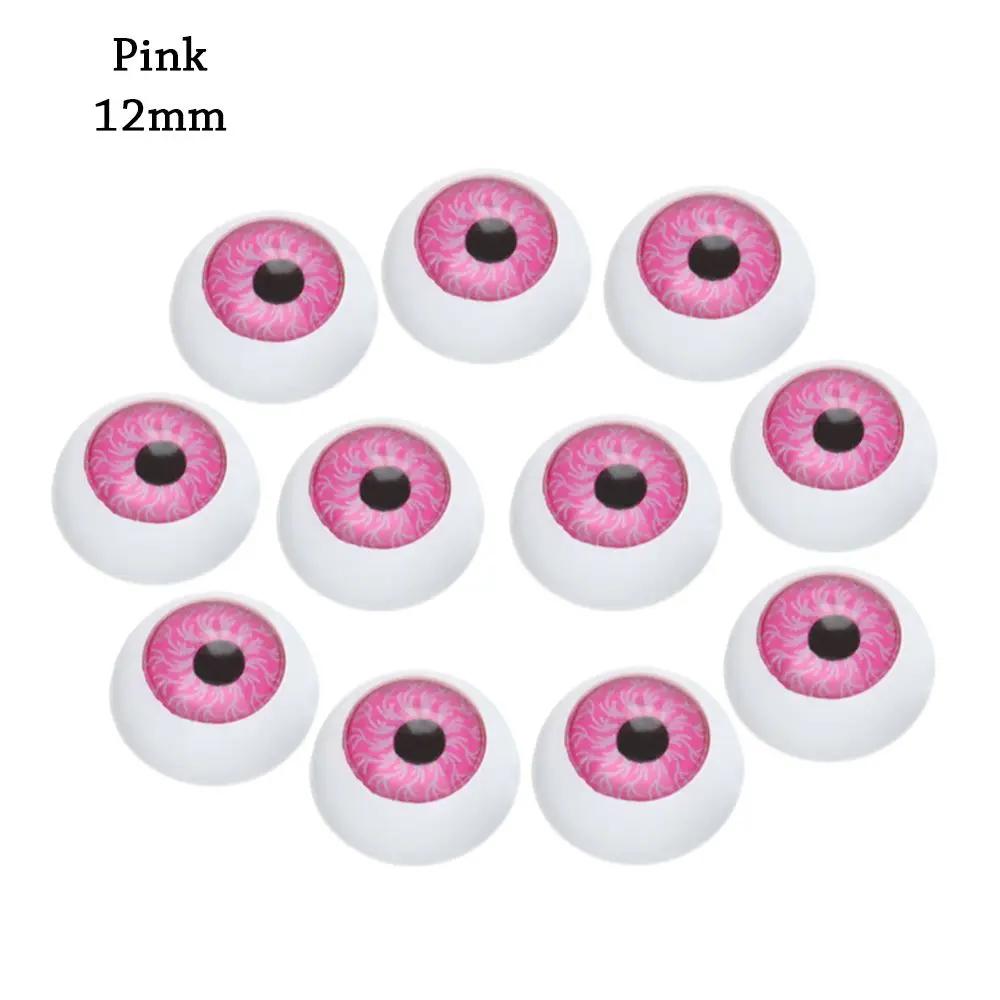 10Pcs 12Mm/20Mm Plastic Doll Safety Eyes For Animal Toy Puppet Making Dinosaur For Bjd Doll Round Eyes Diy Craft Accessories