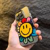 Cute Smile Sunflower Electroplate IMD Phone Case For  Mi 14 13 12 12T 13T Pro 11 Lite Poco F5 X5 X6 M6 Pro Back Cover