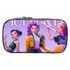 KPOP Girls Cartoon Pencil Case Elementary School Pencil Case Stationery Bag Children's Pencil Case Anime Print