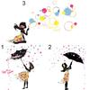 Wall Sticker Self-adhesive Easy to Apply PVC Fairy Girl Flower DIY Wall Decorative Sticker for Living Room