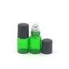 5Pcs ColoredRoller Bottles 1ml 2ml 3ml  Sample Test Roll Essential Oil Vials with Stainlesss Steel Ball