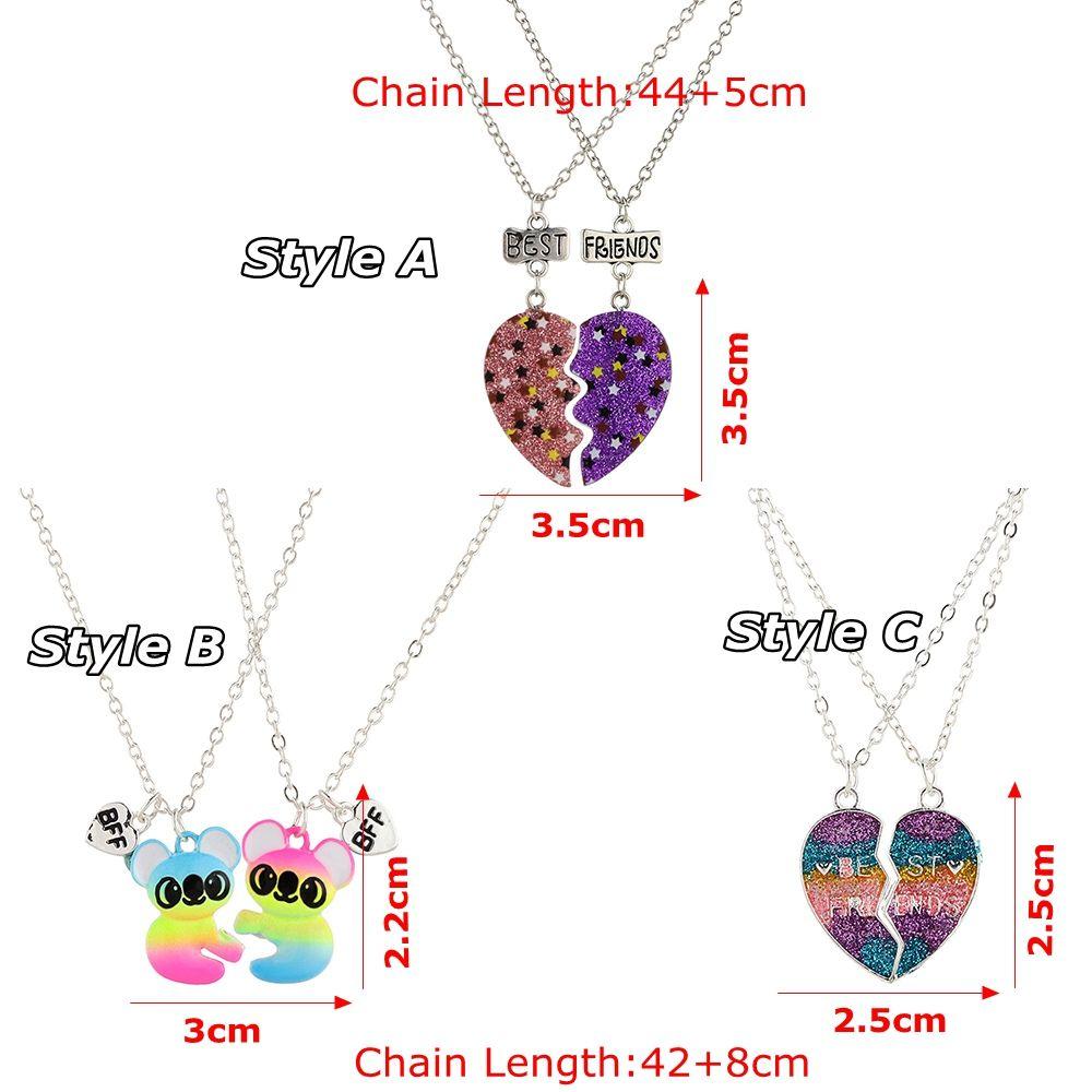 Trendy Fashion Magnet Creative BFF Necklace Friendship Jewelry Friendship Necklace Gift