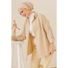 103901 Oversize Basic Hijab Shirt - Cream