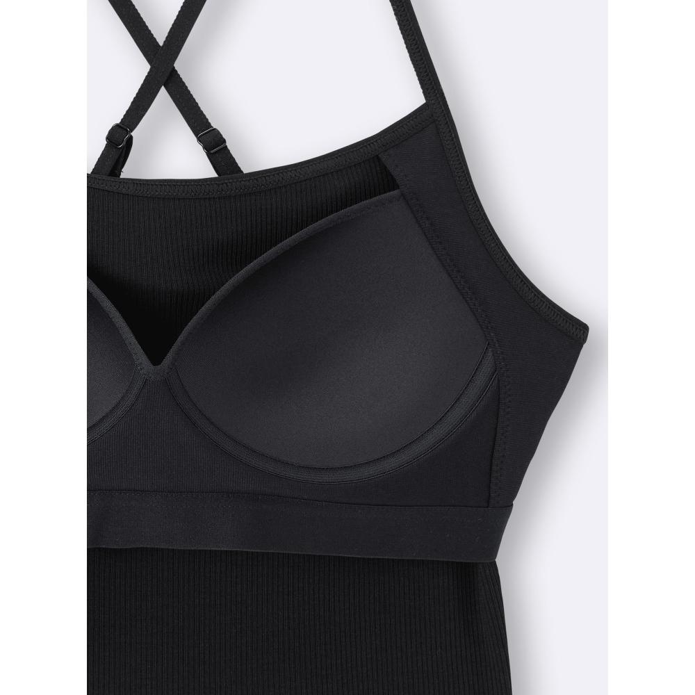 GU by Uniqlo Укороченная майка Bra Feel 2 Way