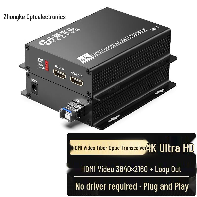 ZK-HDMI 4K HDMI Оптический удлинитель с локальным выходом