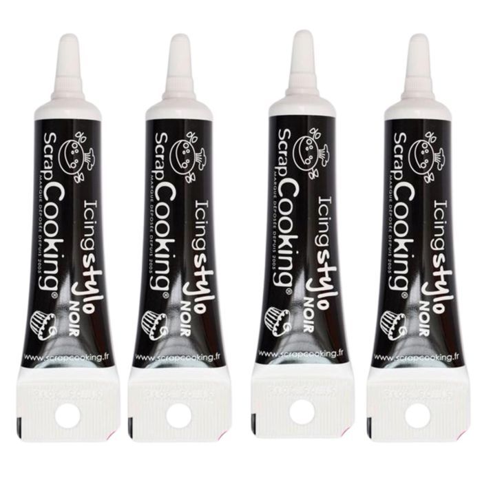 4 Black Icing Pens