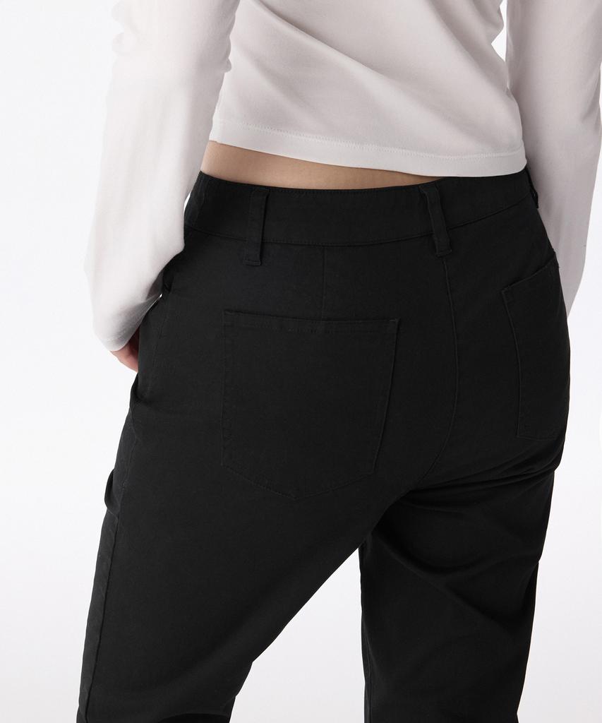 MUSINSA STANDARD WOMAN Women'S Cotton Capri Pants [Black]