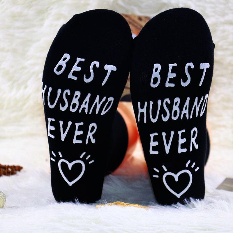 Best Series Cotton Tube Socks with English Letters and Dots - Perfect Thanksgiving Gift for EU & US