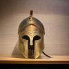 Bronze Finish Spartan Helmet: Medieval Warrior Cosplay Armor