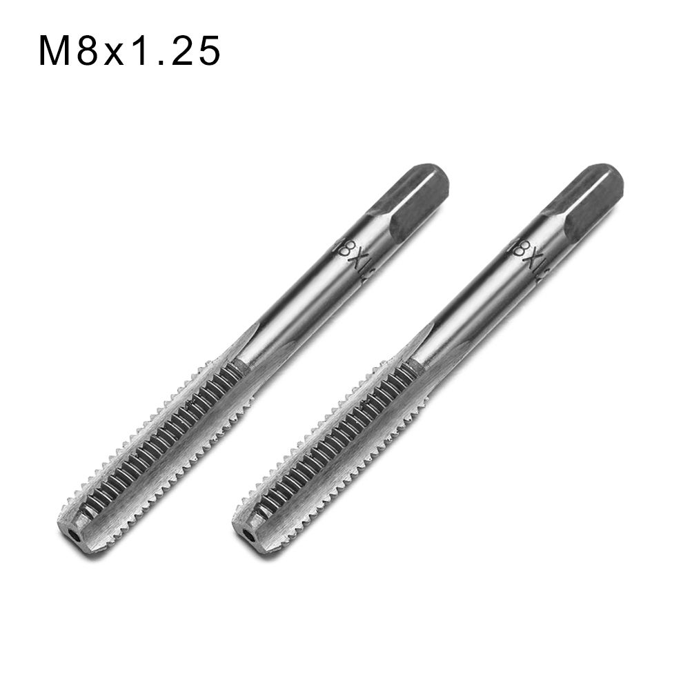 2 шт./Набор Инструменты Машина Спиральная точка HSS Набор для нарезания резьбы Ручные Прямые канавки Метчики Метрический Сверло Метчик Набор