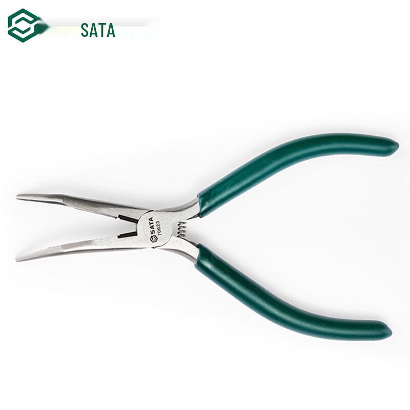 Электронные плоскогубцы SATA 6 дюймов с изогнутым носиком