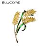 New Quality Fashion Enamel Pins Wheat Shape for Women Men Suit Coat Hijiab Pins