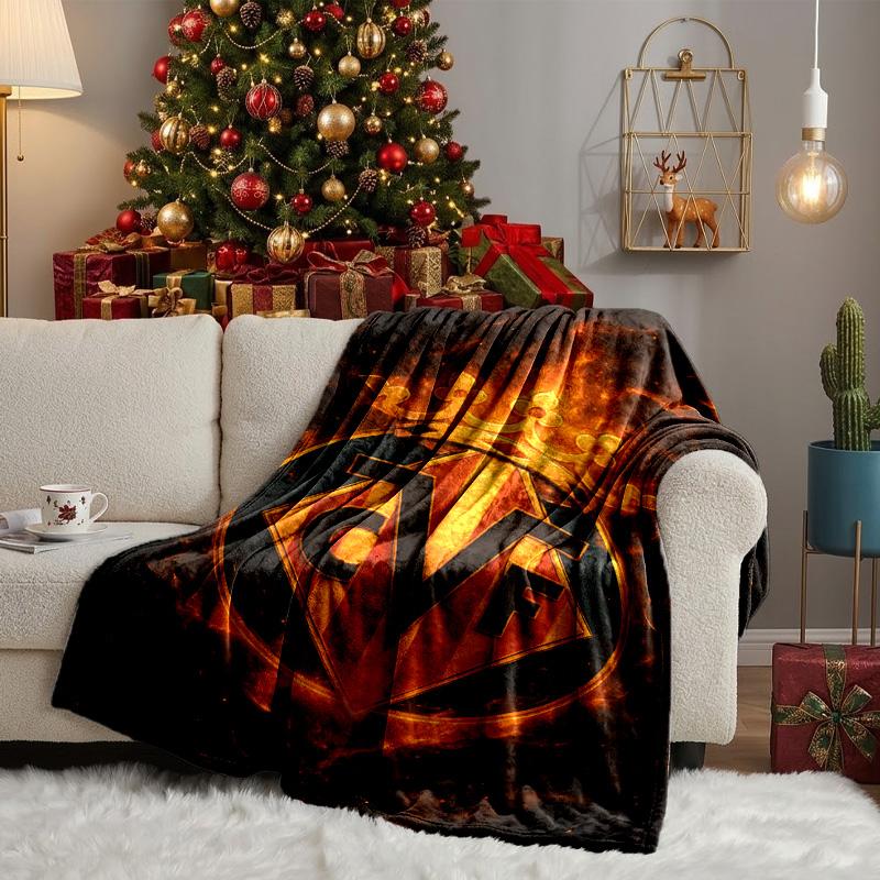 CF Football Emblem Blanket Lightweight Ideal Bedding Blanket Perfect for Travel, Camping, Living Rooms, Offices, Sofas, Fan Christmas gift
