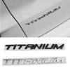 TITANIUM Logo Car Rear Trunk Emblem Chrome Badge Sticker Decals