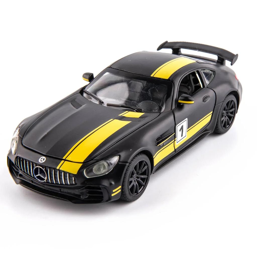 1:32 GT C260 Sports Car Model Toy Alloy Diecasting Doors Opened Pull Back Vehicle Models Sound Light Collection Gift for Boys