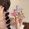 Deluxe 2024 Butterfly Hair Ties: Elegant Braided Fairy Cord Accessory for Women