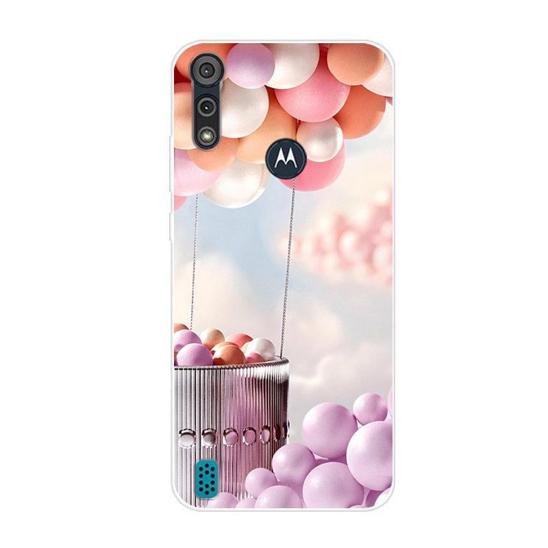 For Motorola Moto E6S 2020 Case Shockproof Soft Silicone TPU Back Cover For Moto E6S 2020 E6i Phone Cases E 6S Case Cute Cartoon