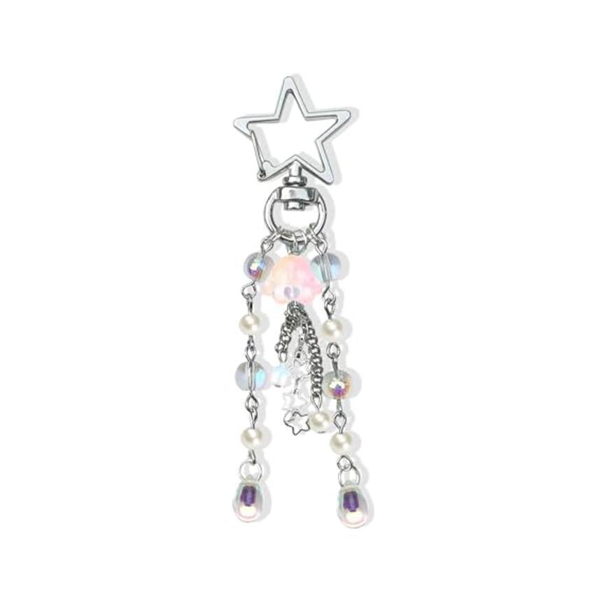 Jellyfish Car Keyring Charm - Y2K Keychain Accessory
