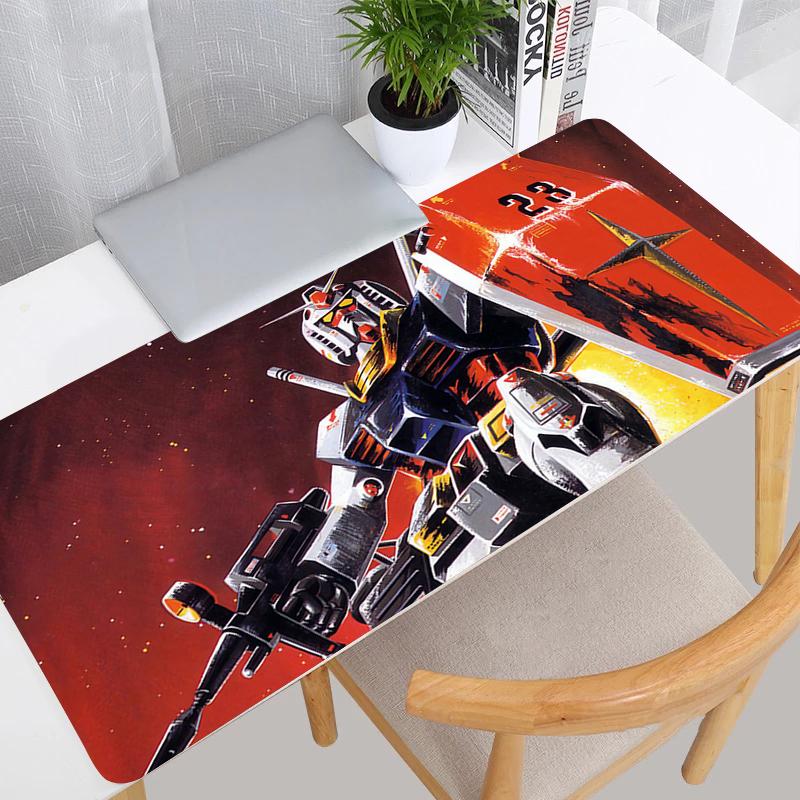 Mouse Pads Large Mechanical Warrior Rx782 Ggundam Gamer Keyboard Desk Mat Rubber Gaming Accessories Mousepad Anime Desk Decor