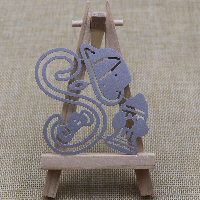 New Fire Hydrant Fire Hose Helmet Metal Cutting Dies For DIY Making Greeting Card Decor Scrapbooking