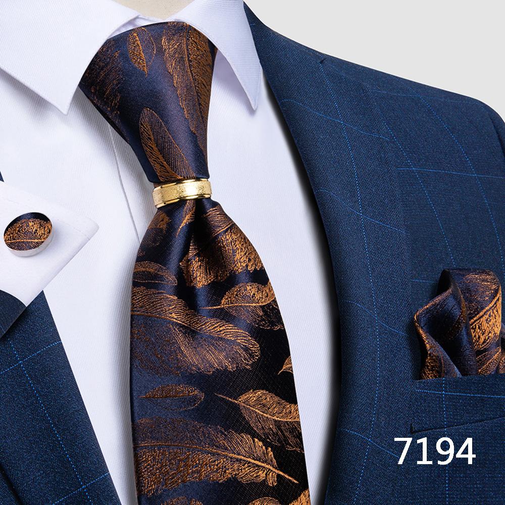 Мужской набор на торжество - галстук, запонки, платок