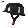 Carbon Fiber Motorcycle Helmet Retro Cruiser Vintage German Style Men Women