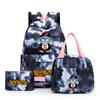 3Pcs/set Dragon Ball Colorful Backpack with Lunch Bag for Women Student Teenagers Rucksack Casual School Bags Sets